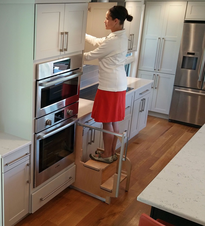 retractable kitchen step stool