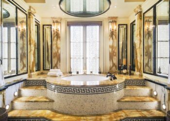 Why Versace Classy Bathroom for Rich Family ?