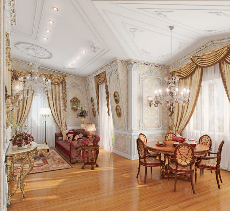 View of Amazing classic interior apartment is elegant – Classy55