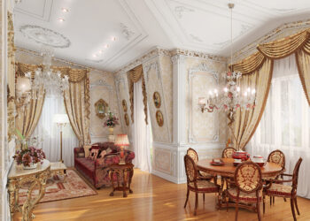 Amazing classic interior apartment is elegant