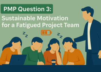 PMP-Style Question 3 – Motivation for Low Moral Team