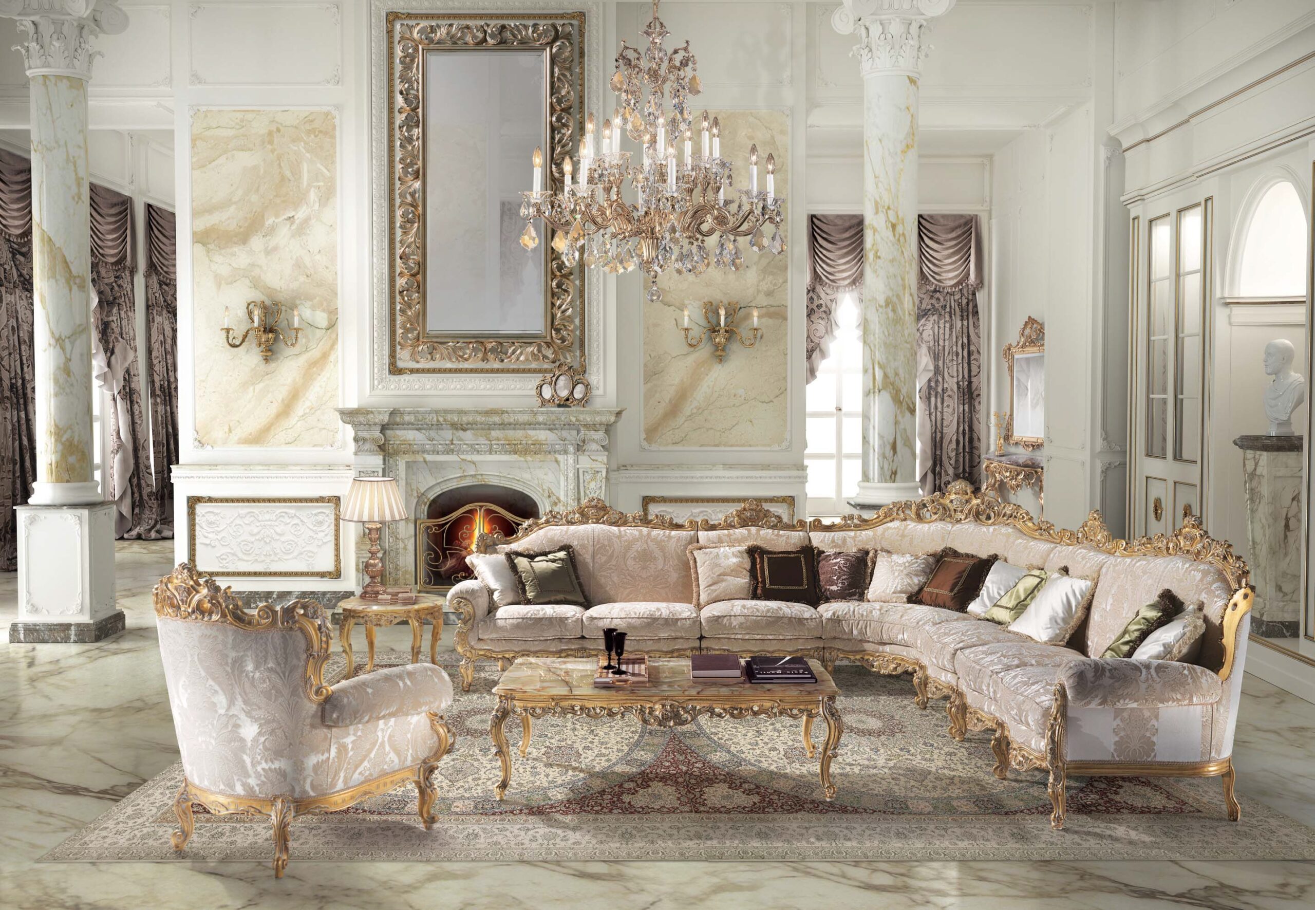 Angelo Cappellini Classic Italian Sofa